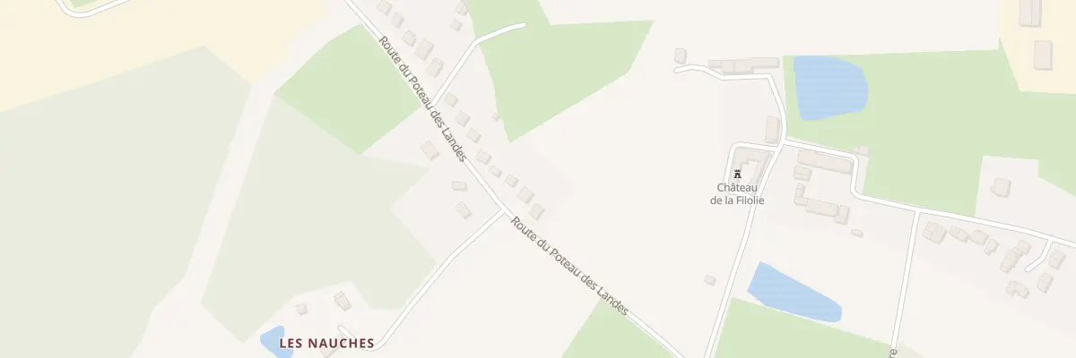 Plan du 444 Rte du Poteau des Landes à Thiviers
