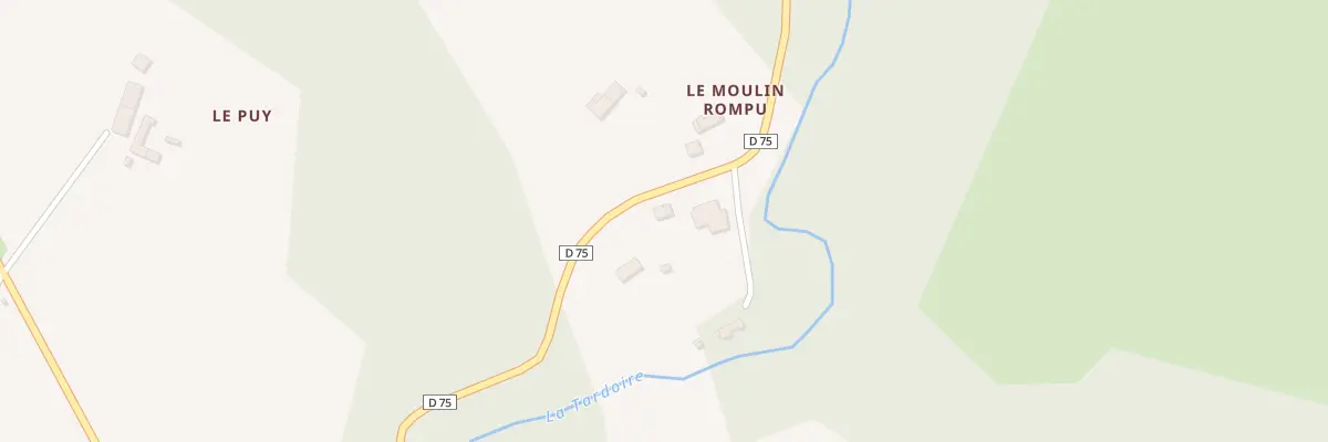 Plan du 5 Le Moulin Rompu à Champagnac-la-Rivière