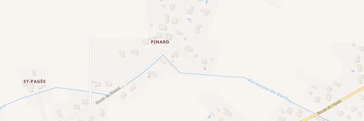 Plan du 887 Rte de Pinard à Goudourville