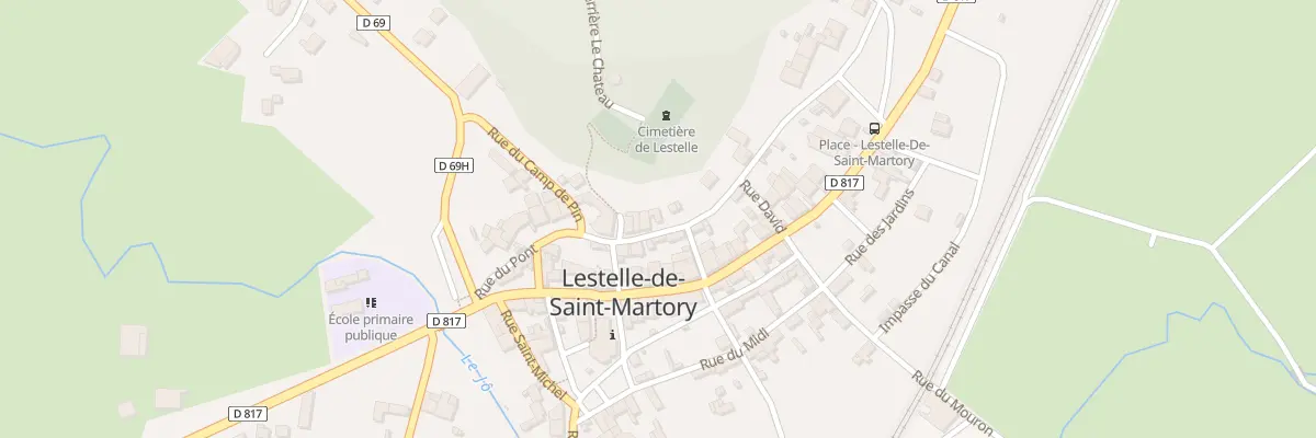 Plan du 10 Rue du Fond de la Côte à Lestelle-de-Saint-Martory