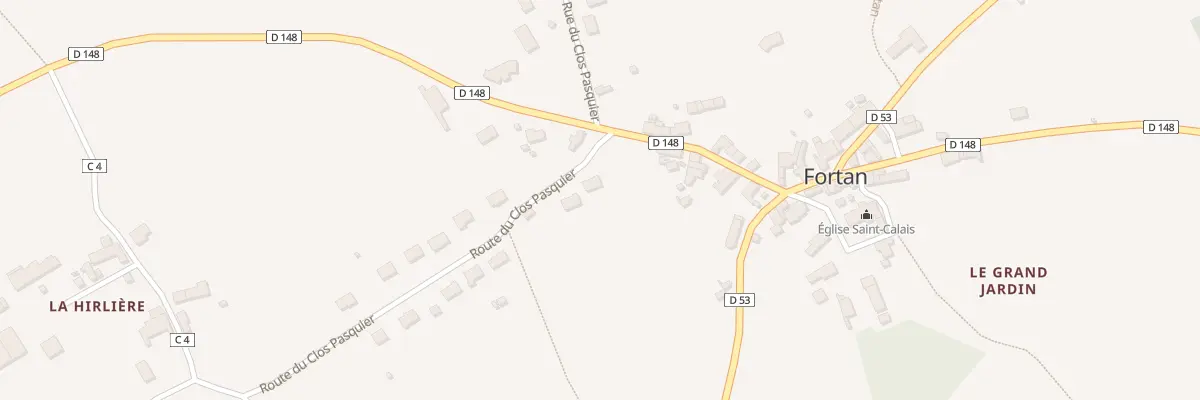 Plan du 1B Rte du Clos Pasquier à Fortan