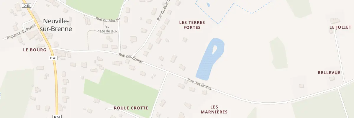Plan du 17 Rue des Ecoles à Neuville-sur-Brenne