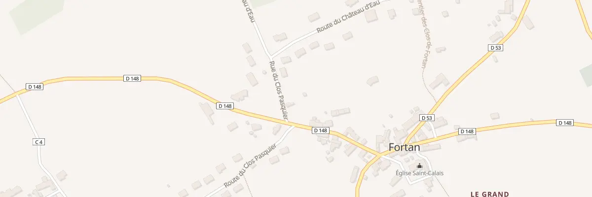 Plan du 5001 Les Clos de Fortan à Fortan