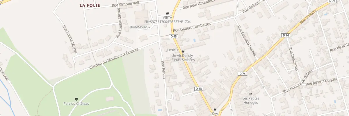 Plan du 37B Rue Gambetta à Château-Renault