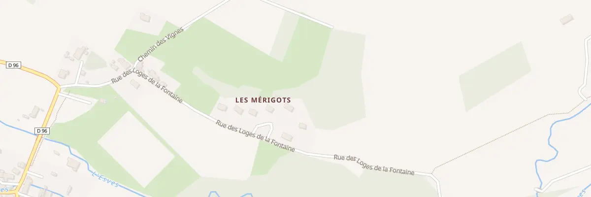 Plan du 20 Rue des Loges de la Fontaine à Esves-le-Moutier