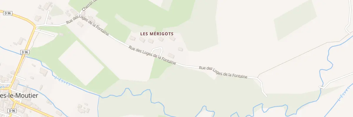 Plan du 24 Rue des Loges de la Fontaine à Esves-le-Moutier