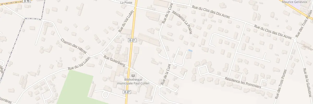 Plan du 28 Rue de la Cure à Luneray