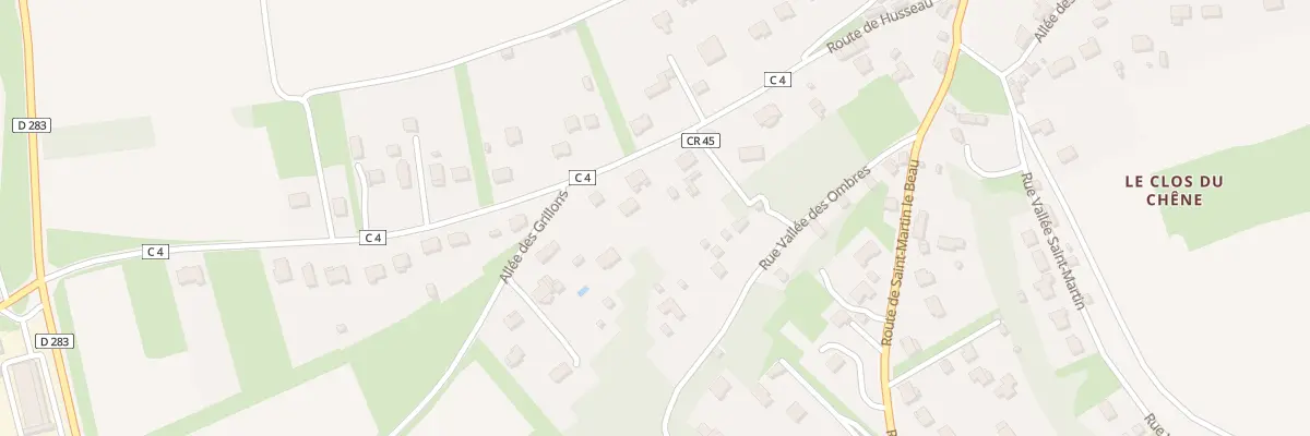 Plan du 15 Rte de Husseau à Lussault-sur-Loire