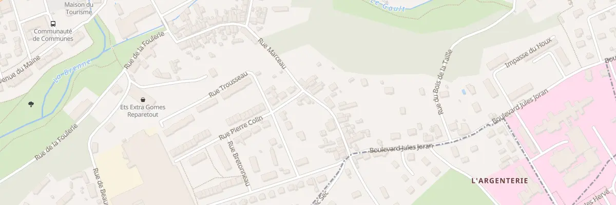 Plan du 20 Rue Marceau à Château-Renault