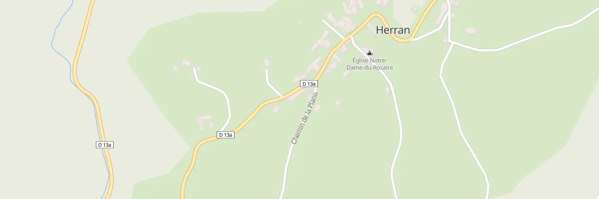 Plan du 14 Village de Herran à Herran