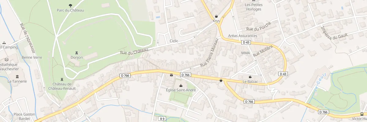 Plan du 36 Rue Pierre Moreau à Château-Renault