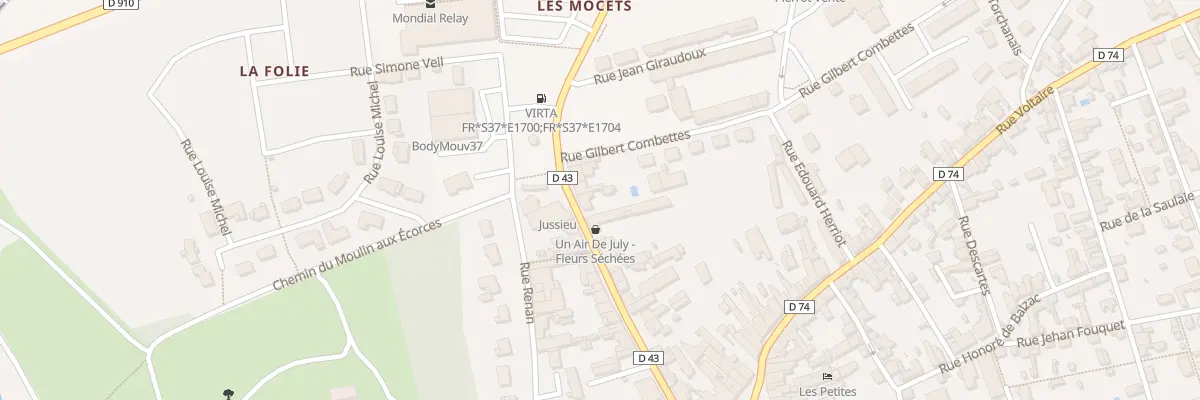 Plan du 28B Rue Gambetta à Château-Renault