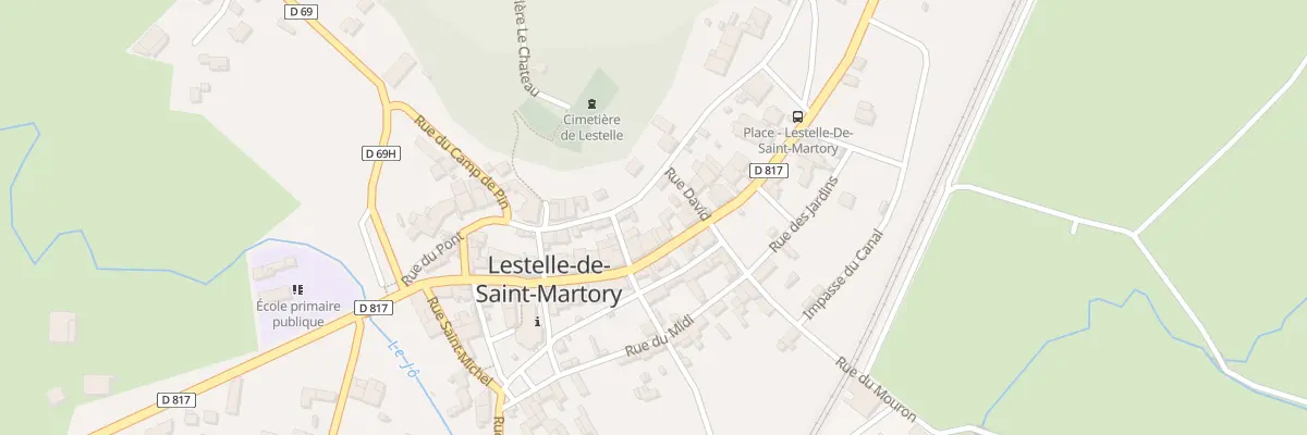 Plan du 5 Rue du Fond de la Côte à Lestelle-de-Saint-Martory