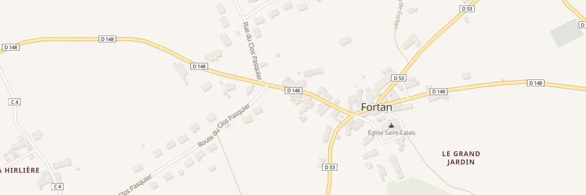 Plan du 26 Le Bourg à Fortan