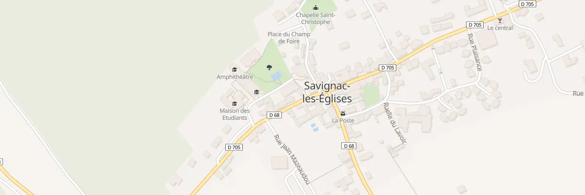 Plan du 8 Av Sylvain Bordas à Savignac-les-Églises
