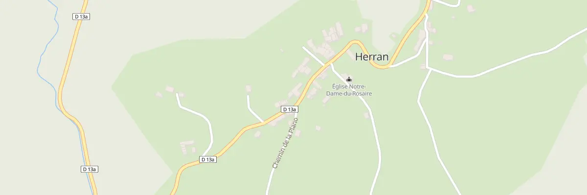 Plan du 10 Village de Herran à Herran