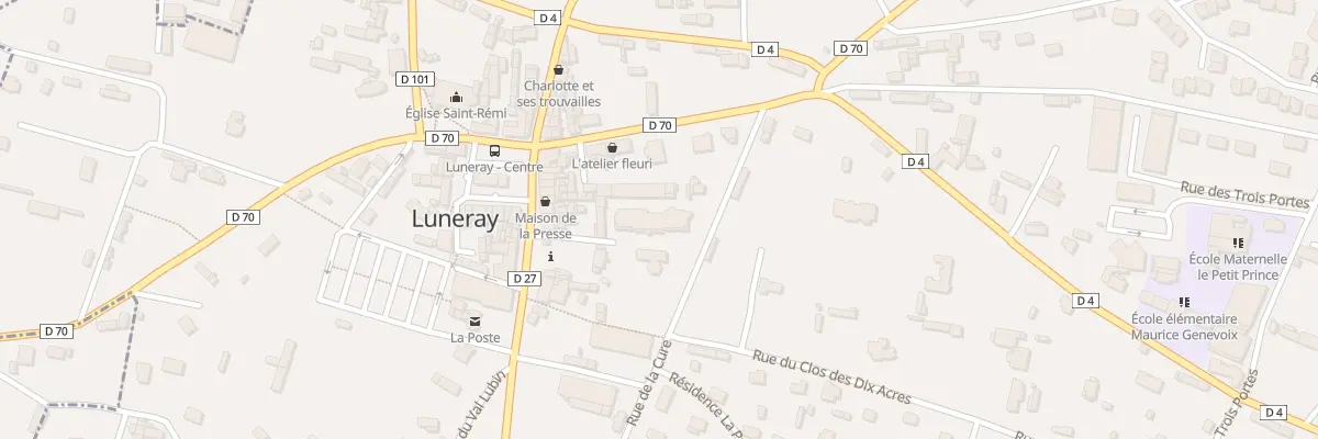 Plan du 4 Rue de la Cure à Luneray