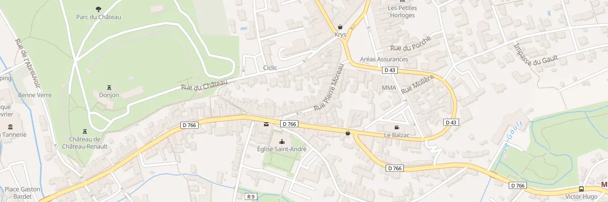 Plan du 28 Rue Pierre Moreau à Château-Renault
