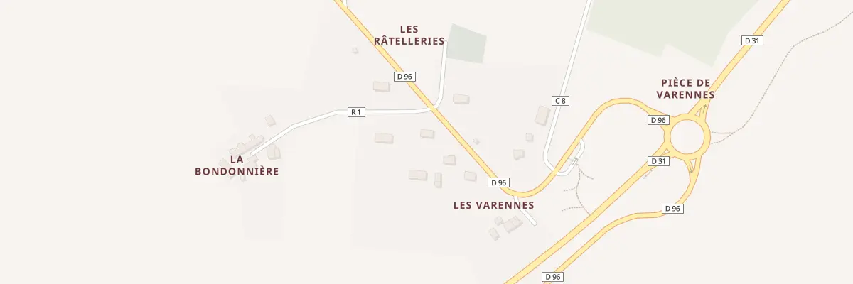 Plan du 136 Les Ratelleries à Varennes