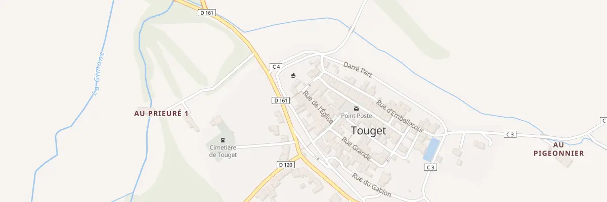 Plan du 4 Rue de l’Eglise à Touget