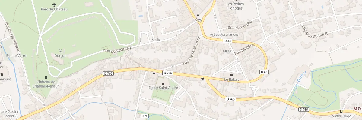 Plan du 24 Rue Pierre Moreau à Château-Renault
