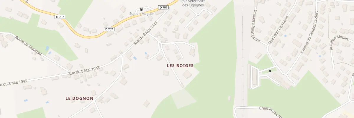 Plan du 988 Les Boiges-Sud à Thiviers