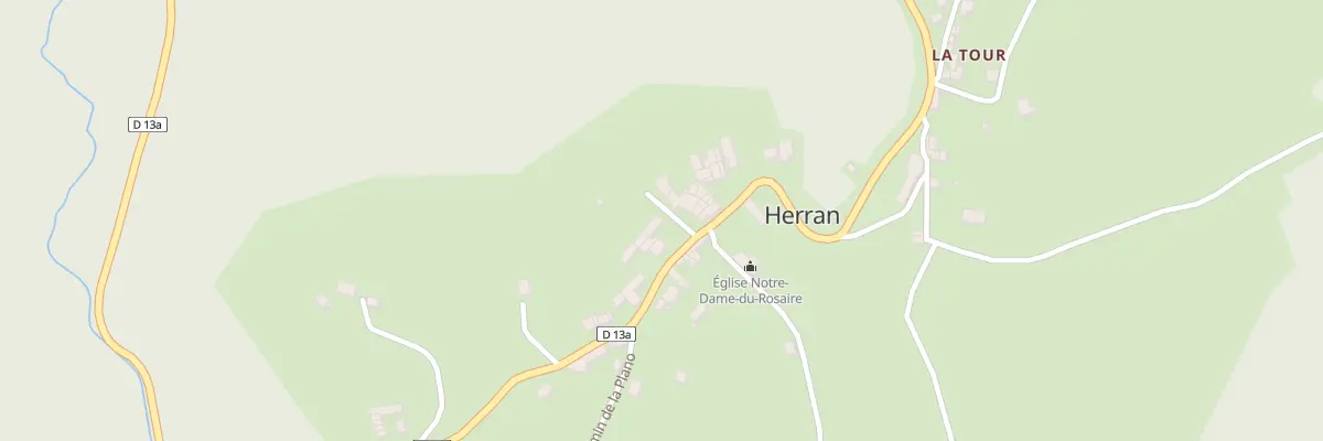 Plan du 6 Village de Herran à Herran