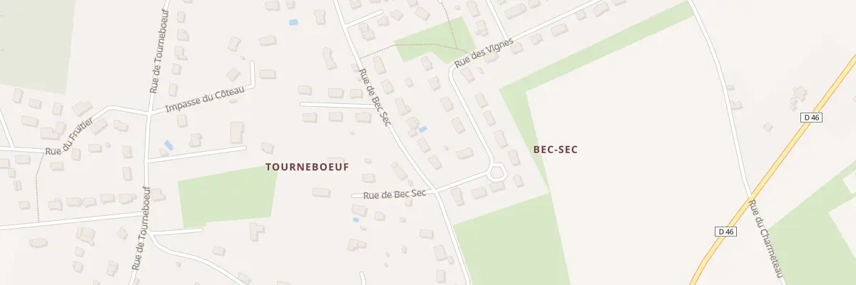 Plan du 40 Rue du Bec Sec à Auzouer-en-Touraine