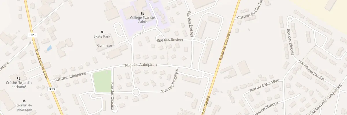 Plan du 333 Rue des Aubépines à Breteuil
