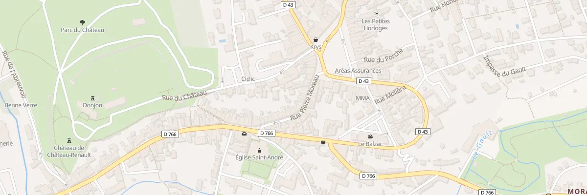 Plan du 10 Rue Pierre Moreau à Château-Renault