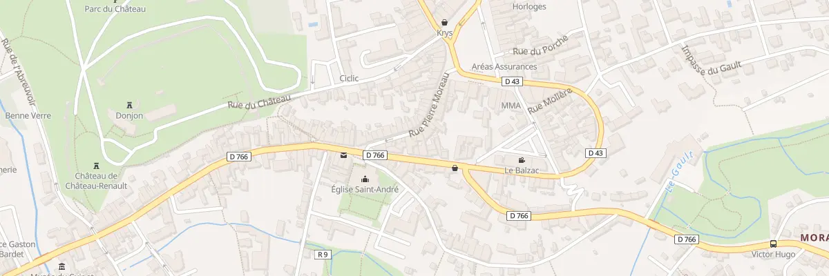 Plan du 23 Rue Pierre Moreau à Château-Renault