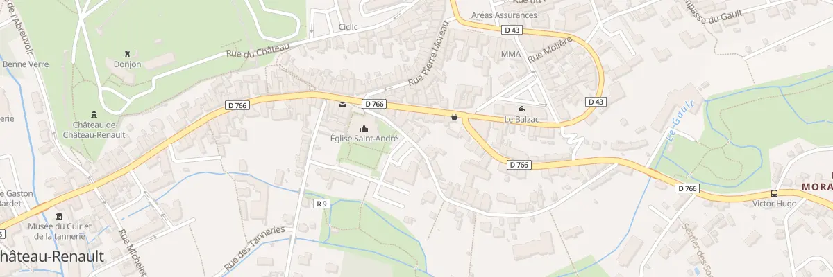 Plan du 9 Rue Martin Gardien à Château-Renault