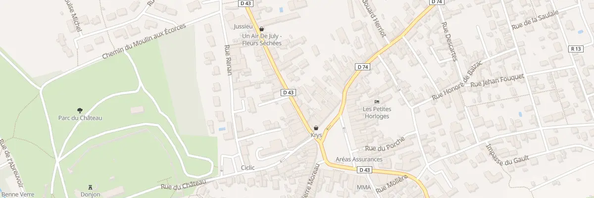 Plan du 6 Rue Gambetta à Château-Renault