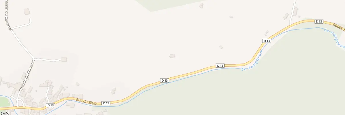 Plan du 1 Hajan à Arbas