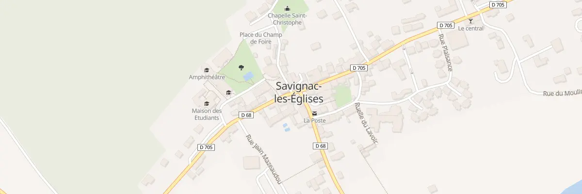 Plan du 17 Av Sylvain Bordas à Savignac-les-Églises