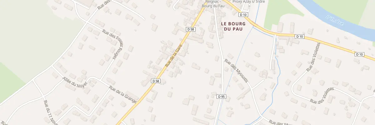 Plan du 13 Rue de la Gare à Reignac-sur-Indre
