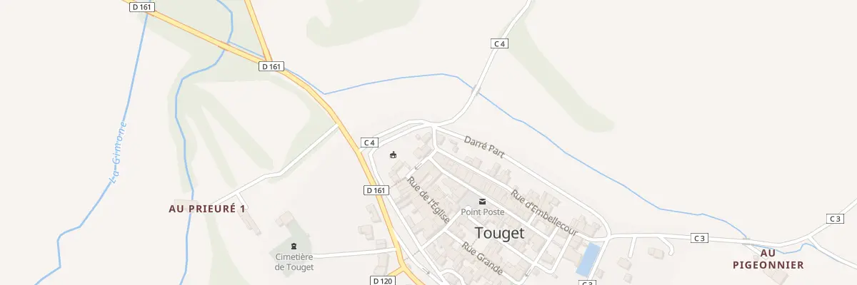 Plan du 7 Rue des Bourguignons à Touget