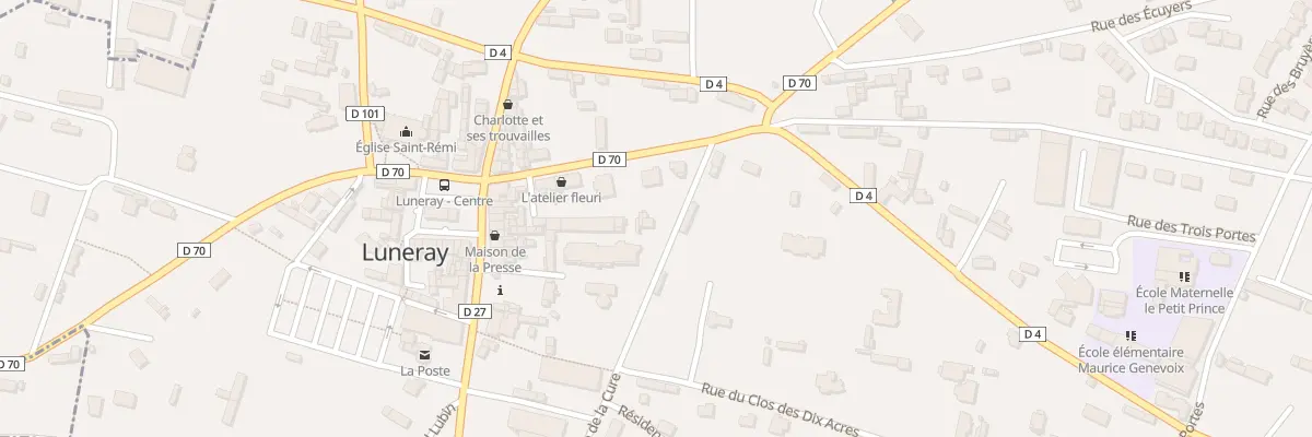 Plan du 2 Rue de la Cure à Luneray