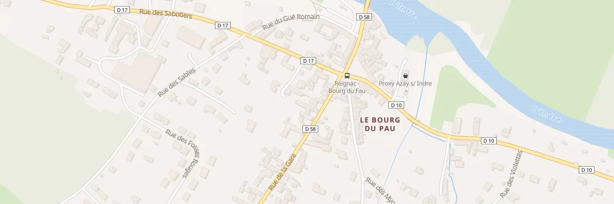 Plan du 10 Rue de la Gare à Reignac-sur-Indre