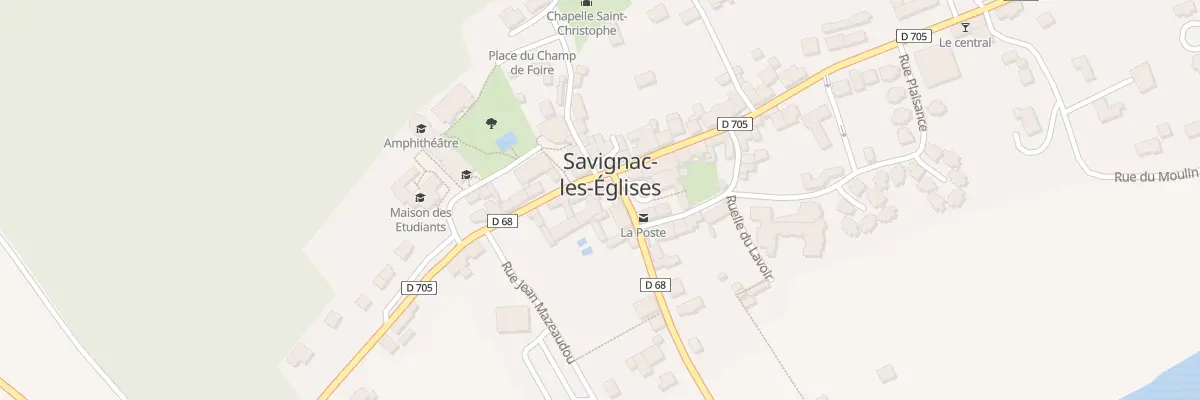 Plan du 3A Le Bourg à Savignac-les-Églises