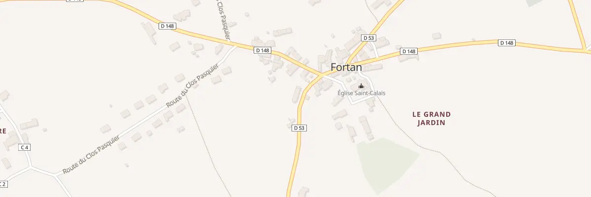 Plan du 2 Rte de Lunay à Fortan