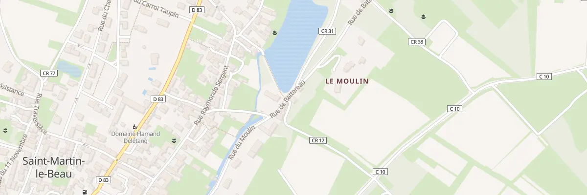Plan du 6 Rue de Battereau à Saint-Martin-le-Beau