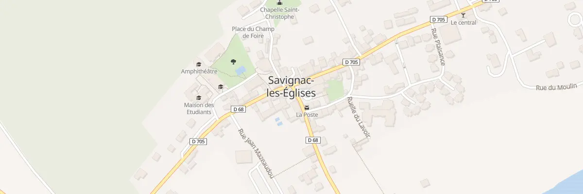 Plan du 19 Av Sylvain Bordas à Savignac-les-Églises