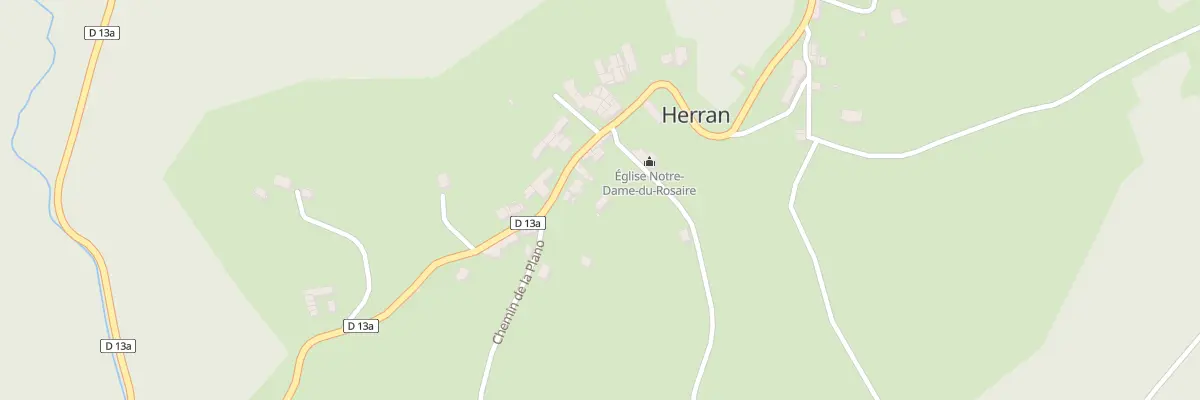 Plan du 16A Village de Herran à Herran