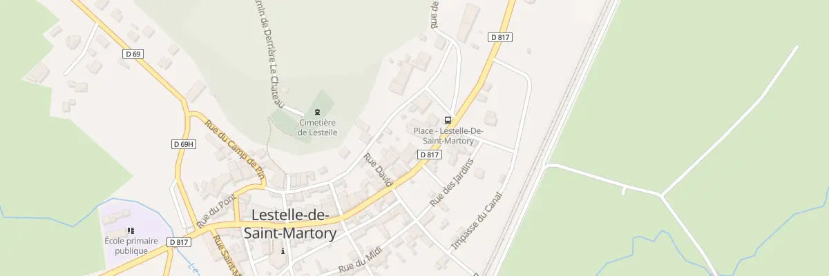 Plan du 33 Le Village à Lestelle-de-Saint-Martory