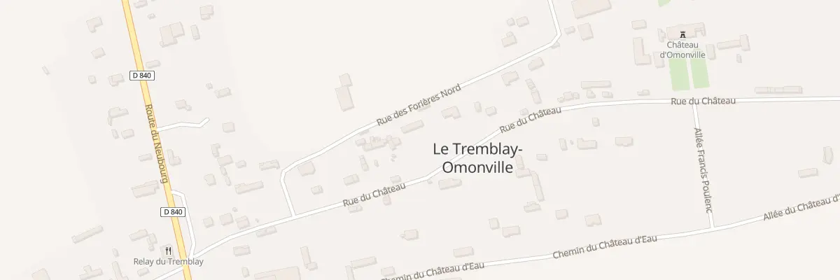 Plan du 11 Rue du Château au Tremblay-Omonville