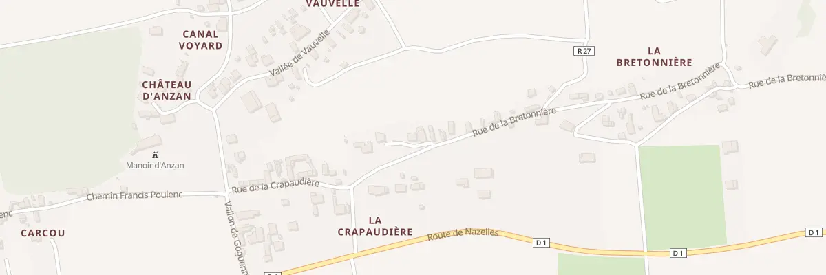 Plan du 105 Rue de la Bretonnière à Noizay
