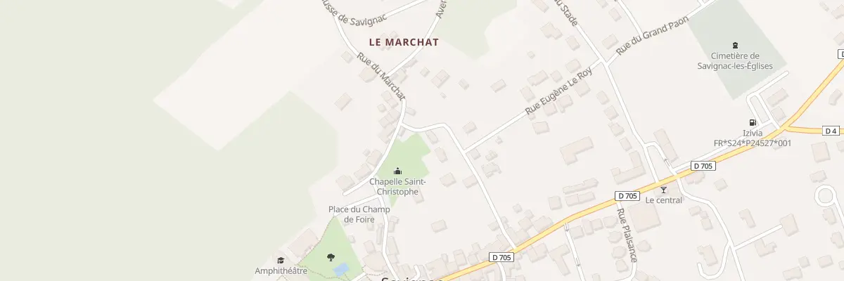 Plan du 9 Che du Rat à Savignac-les-Églises