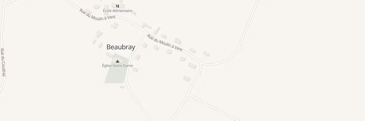 Plan du 2B Rue du Moulin à Vent à Beaubray