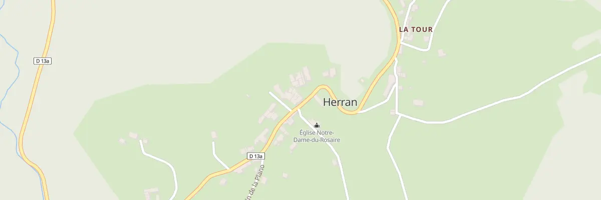 Plan du 4 Village de Herran à Herran
